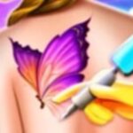 Barbie Funny Tattoo Shop