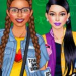 College Student Girl Dress Up