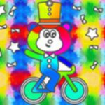 Coloring Book: Monkey Rides Unicycle