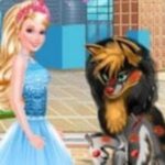 Barbie With Little Wolfhound