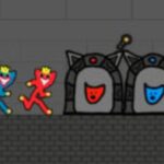 Red and Blue Stickman Huggy 2 Red and Blue Stickman Huggy 2